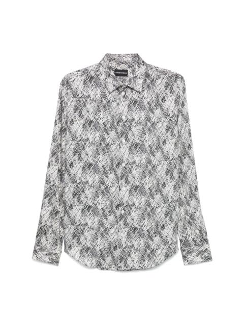 abstract-print shirt