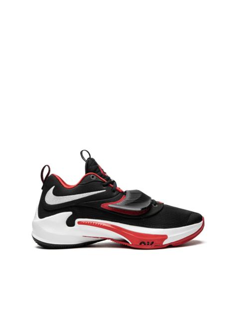 Zoom Freak 3 "Black/White/University Red" sneakers