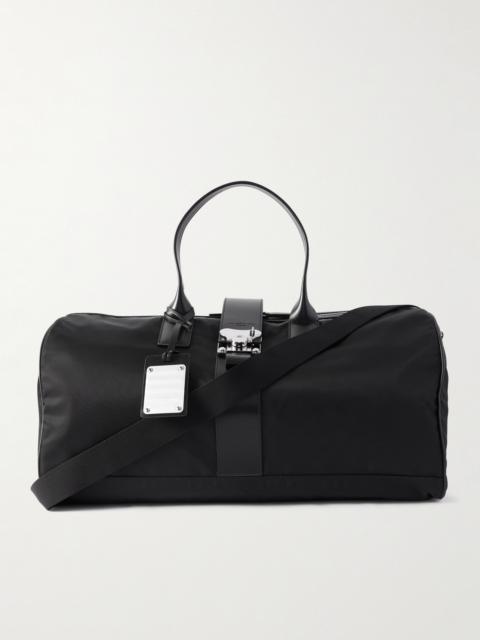 FPM Milano Butterfly Leather-Trimmed Nylon Duffle Bag