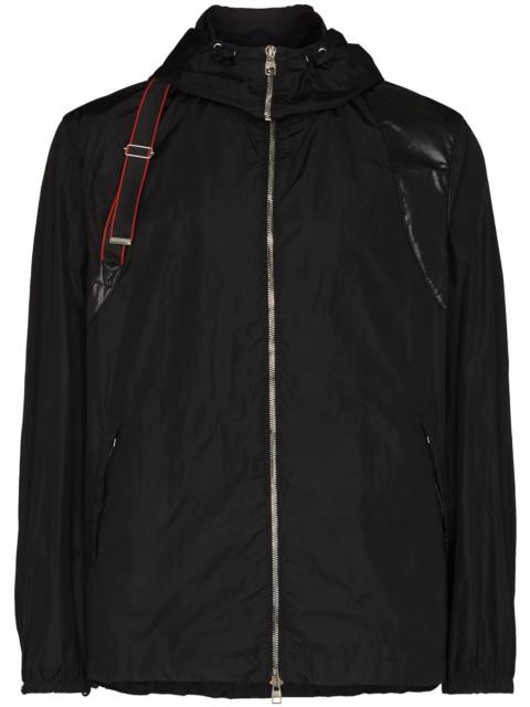 Alexander McQueen harness logo tape jacket