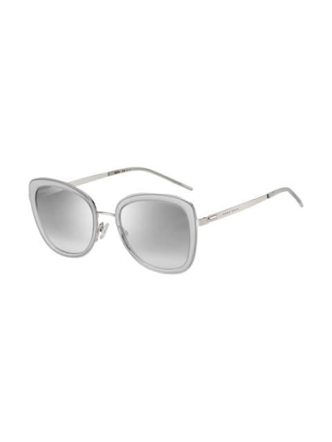 BOSS TRANSLUCENT-ACETATE SUNGLASSES WITH STEEL TEMPLES