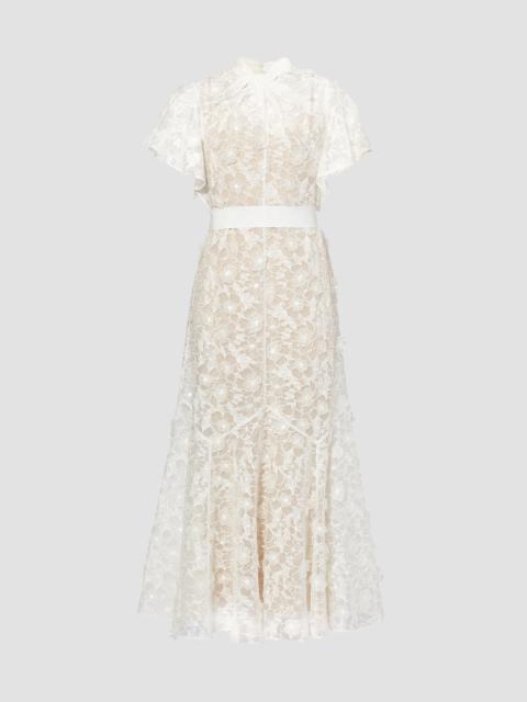 Erdem CELESTINA DRESS 3D CUTWORK ORGANZA