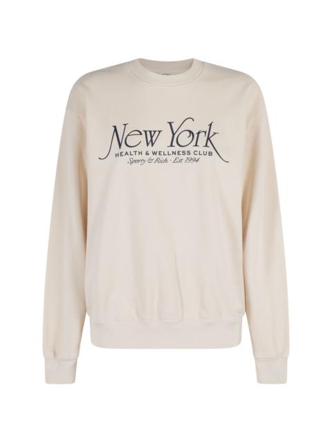 Sporty & Rich printed cotton sweatshirt