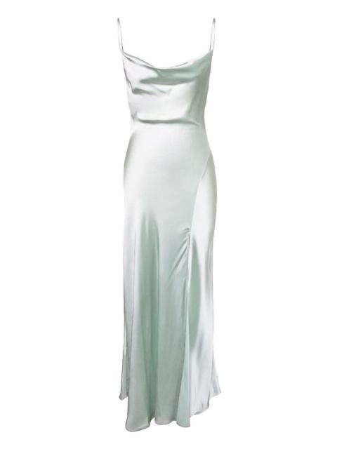 SIMKHAI Finley cowl-neck satin gown