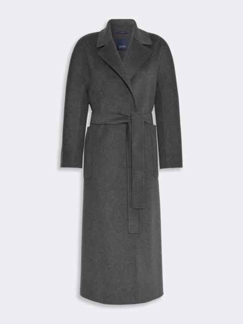 'S Max Mara PEONIE Long double wool coat - DARK GREY