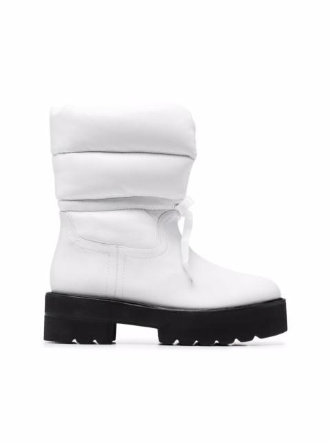Stuart Weitzman Tyler quilted panelled ankle boots