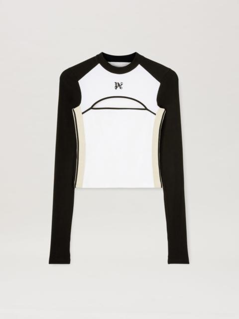 Palm Angels Monogram Cut Out T-Shirt