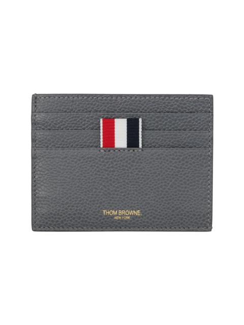 Thom Browne Gray Pebble Grain Note Compartment Card Holder
