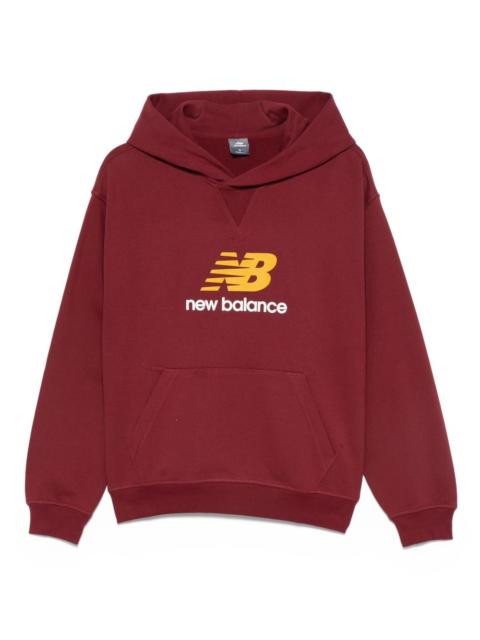 New Balance logo-print hoodie
