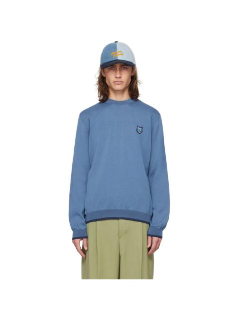 Maison Kitsuné Blue Bold Fox Head Sweater