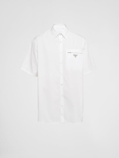 Short-sleeved cotton shirt