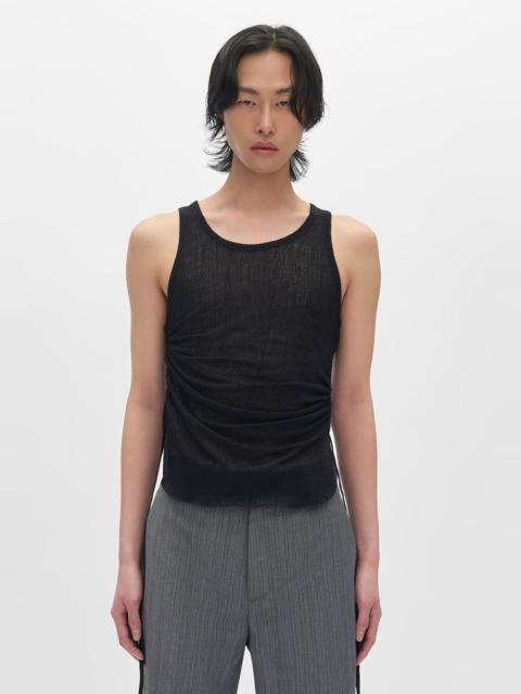 Ann Demeulemeester Boris Wrinlked Cropped Tank Top