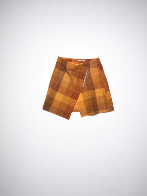 Acne Studios Asymmetric skirt - Brown/orange