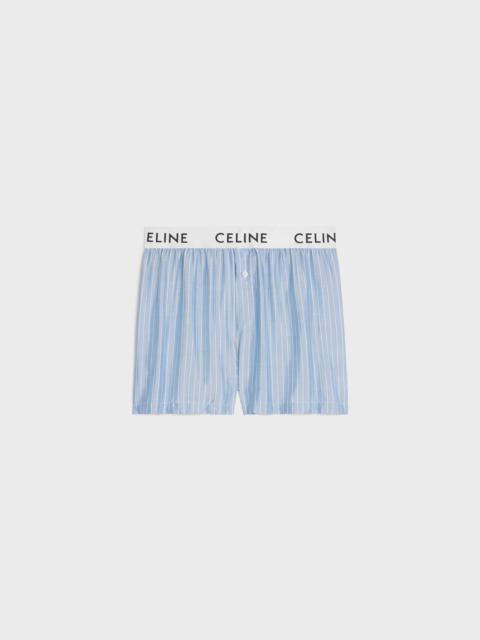 Celine boxers in striped silk