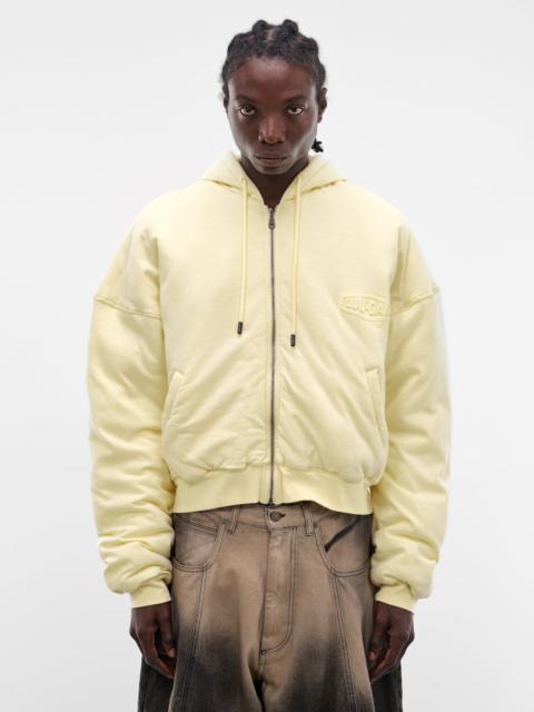 LU'U DAN Spoiled Milk Wadded Zip Hoodie