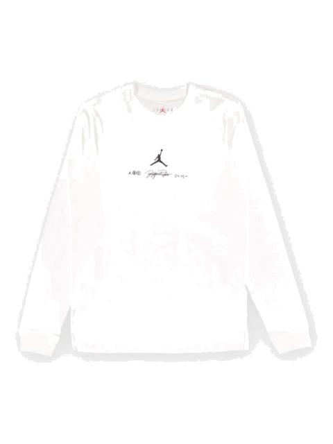 Air Jordan Long Sleeve Sport Graphic T-Shirt 'White Black' DV8446-100