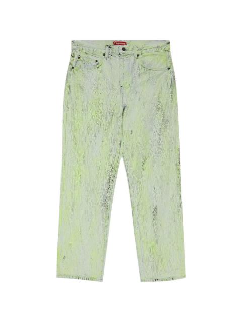 Supreme crackle regular jeans
