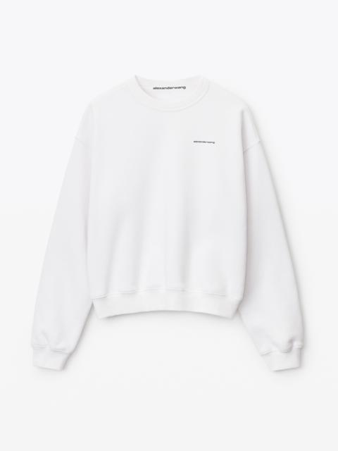 Alexander Wang CREWNECK PULLOVER IN DENSE FLEECE