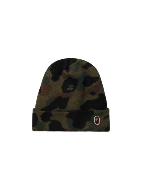 A BATHING APE® BAPE 1st Camo Knit Hat 'Green'