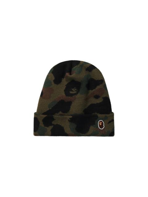 BAPE 1st Camo Knit Hat 'Green'