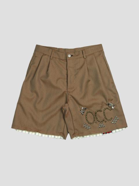 Nigel Cabourn Embroidered Arrow Short in USMC Green - NCOS-SS23-J