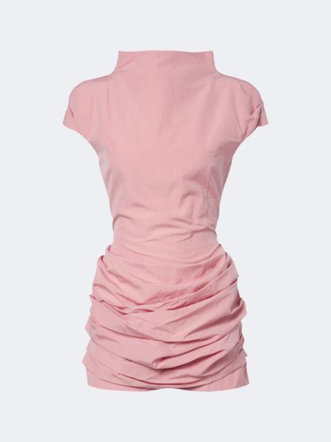 MAGDA BUTRYM Draped cotton and silk minidress
