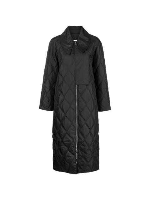 quilted ripstop coat