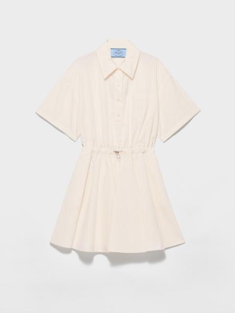Prada Short-sleeved technical pongé dress