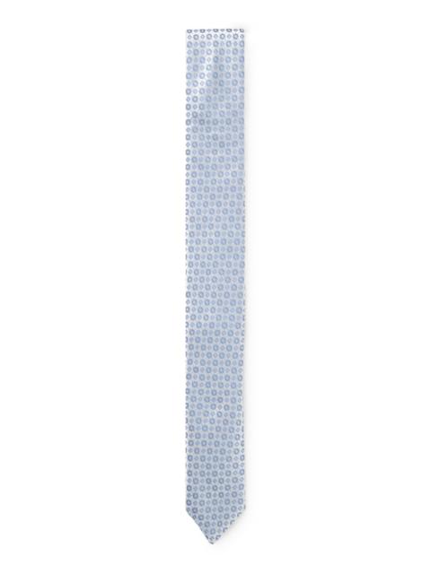 BOSS SILK-BLEND TIE WITH JACQUARD PATTERN