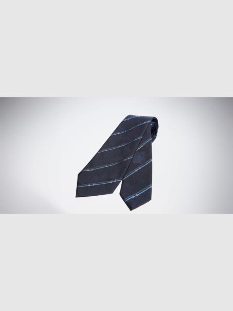 Diagonal Horsebit silk jacquard tie