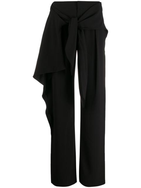 Chloé tie front wide leg trousers