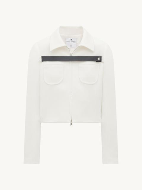 courrèges TWILL STRAP JACKET