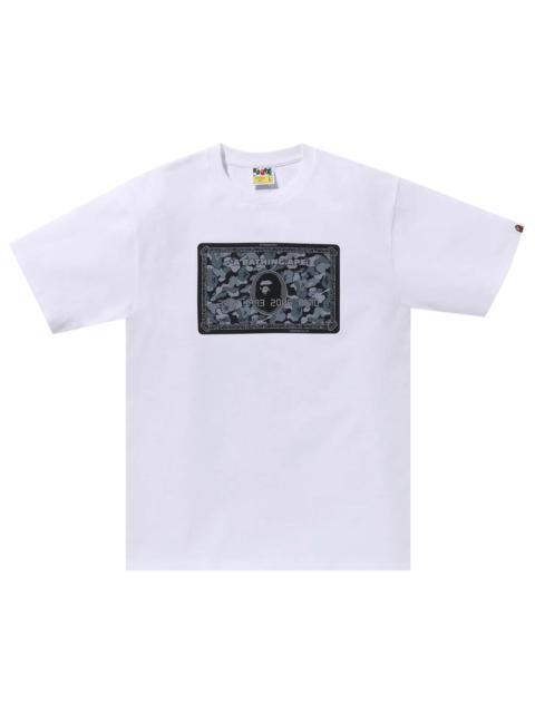 A BATHING APE® BAPE Card Tee 'White/Black'