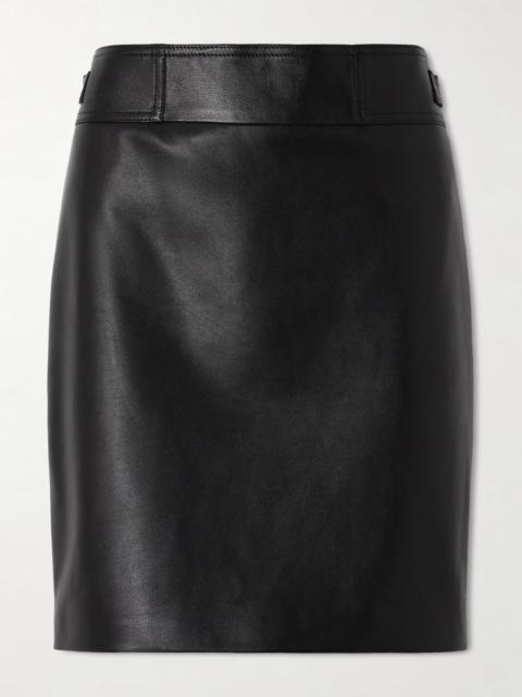 MAGDA BUTRYM Leather Midi Skirt
