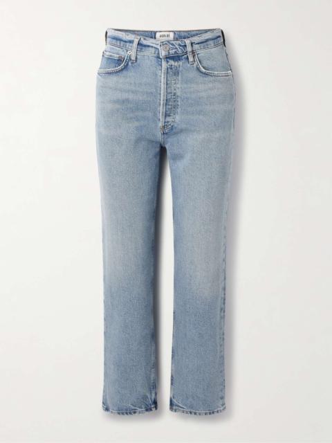 '90s Pinch Waist cropped high-rise straight-leg jeans Mid denim