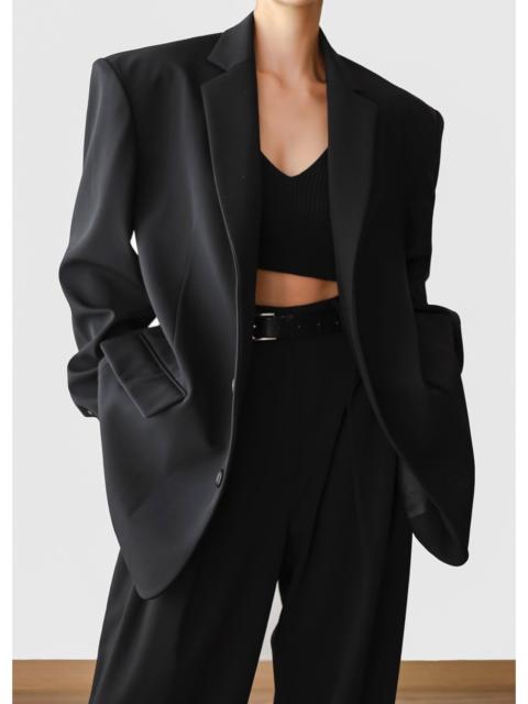 The Frankie Shop Tansy Oversized Blazer - Black