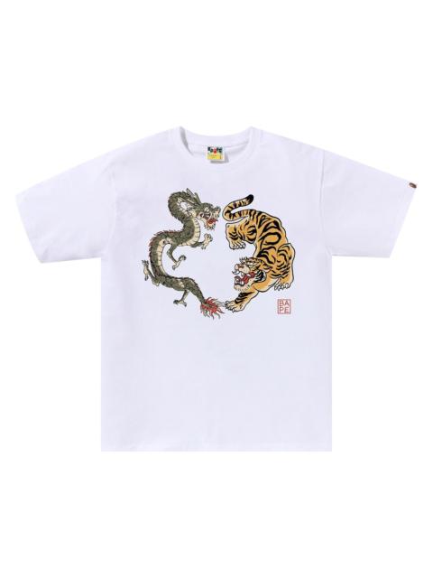 A BATHING APE® BAPE Japan Culture Tiger and Dragon Tee 'White'