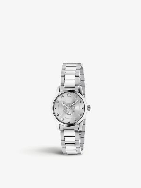 GUCCI YA126595 G-Timeless stainless steel watch