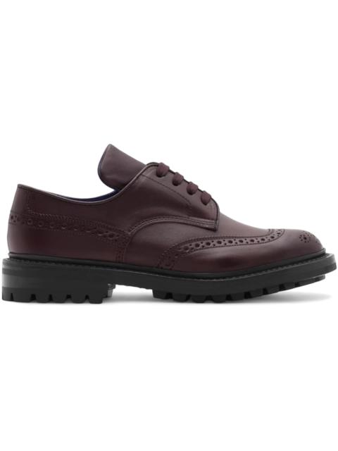 Burberry Burberry Tricker's Leather Devon Brogues Aubergine