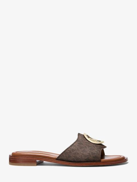 MICHAEL KORS Hannah Signature Logo Slide Sandal