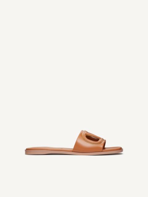 Valentino VLOGO CUT-OUT CALFSKIN SLIDE SANDAL
