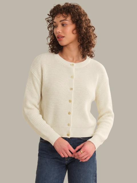 525 america Marcie: Cotton Crewneck Cardigan