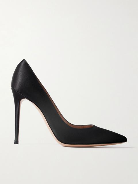 Gianvito 105 satin pumps Black