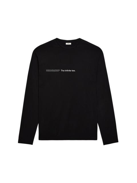 PANGAIA Mens PANGAIA LAB Infinited Fiber Long Sleeve T-shirt - Black