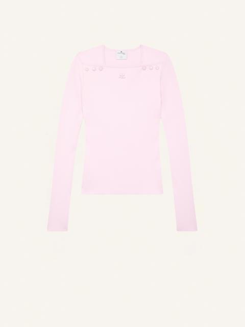 courrèges SWEATER NECKLINE MILANO KNIT
