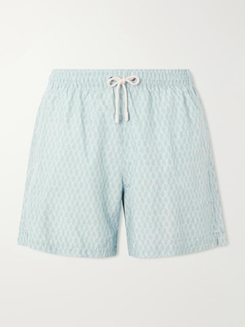 Canali Straight-Leg Mid-Length Printed Swim Shorts