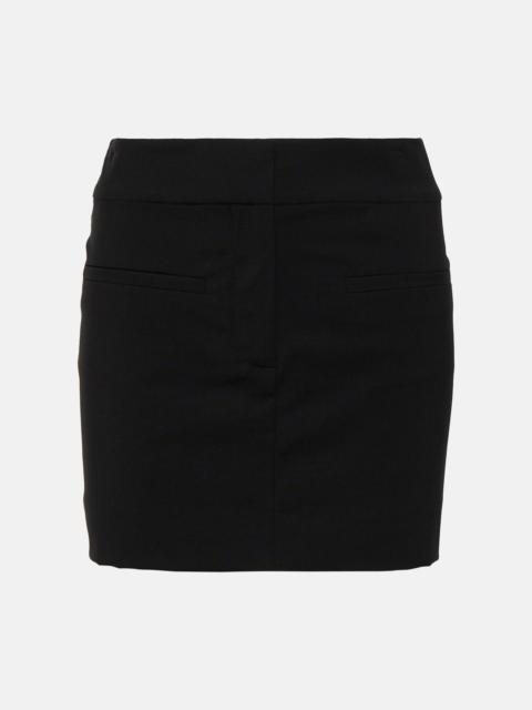VERONICA BEARD Elara wool-blend miniskirt