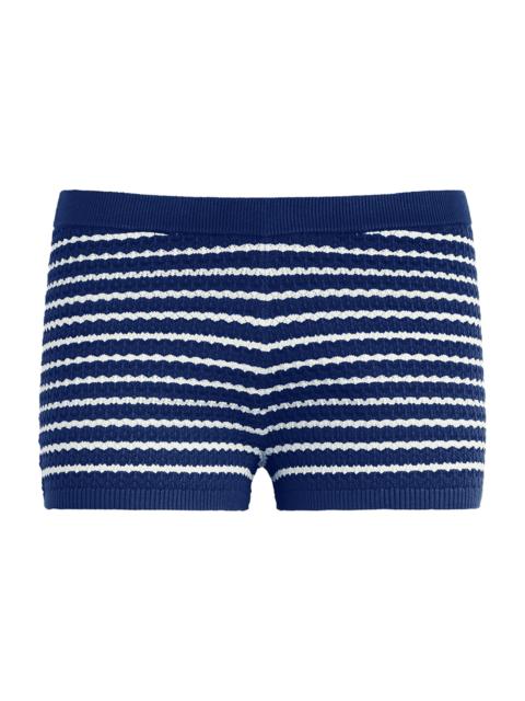 Joe's Jeans Women's Dani Pointelle-Knit Shorts - Royal Blue Milk