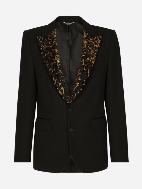 Dolce & Gabbana Stretch wool fabric Sicilia-fit tuxedo jacket