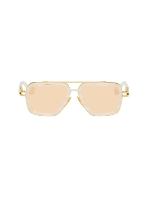 DITA Gold & White LXN-EVO Sunglasses